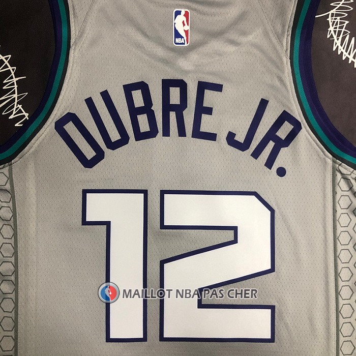 Maillot Charlotte Hornets Kelly Oubre JR. NO 12 Ville Edition Gris